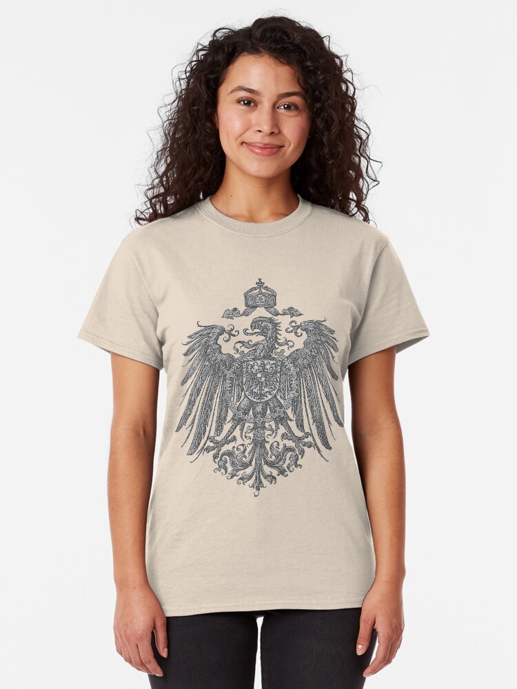 Alternate view of German Heritage, 1888 Feathered Reich Eagle Classic T-Shirt