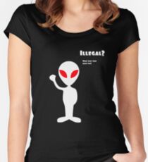 Illegal Women's Fitted Scoop T-Shirt