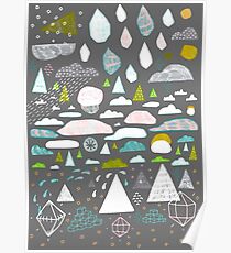 paysage abstrait Poster