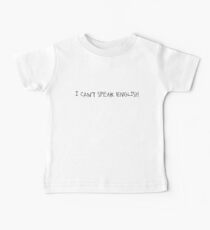Ich kann nicht Englisch sprechen Baby T-Shirt