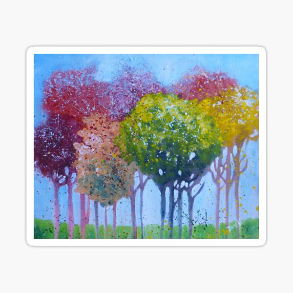 Fairy Floss Trees Sticker