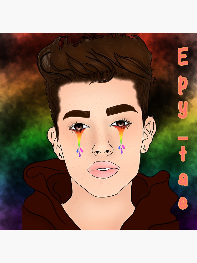 "James Charles Edit Merch " Sticker by Artbytae Redbubble