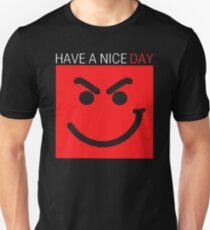HAVE NICE DAY jovi SMILE IN ENJOY Slim Fit T-Shirt