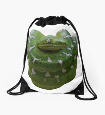 Emerald Tree Boa Drawstring Bag