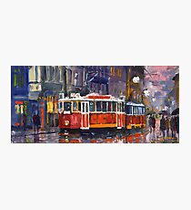 Prague Old Tram 09 Photographic Print