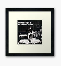 John Mayer Framed Print