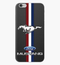 Mustang Emblem Black Carbon iPhone Case