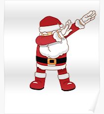 dab pose poster redbubble santa design