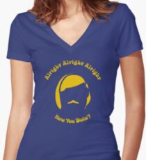 Alright Alright Alright Women's Fitted V-Neck T-Shirt