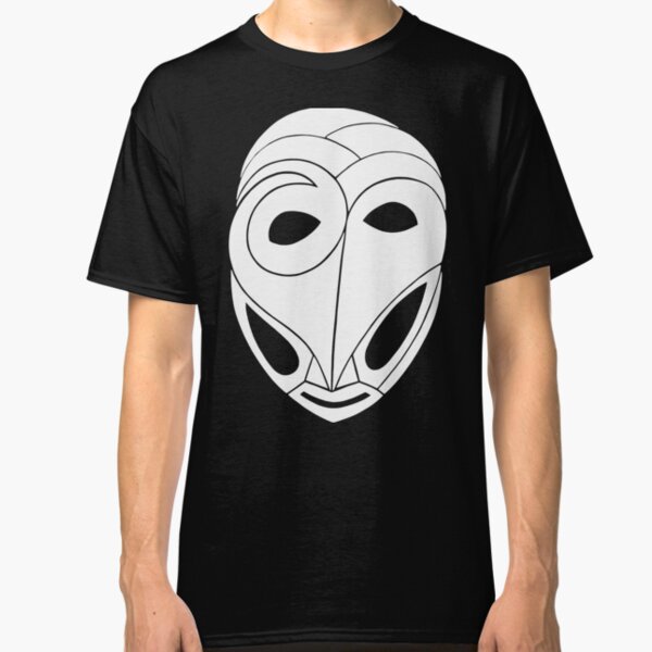 Maske Totem Mumie Weiß Classic T-Shirt