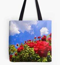Roses and Sky. Tote Bag