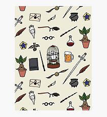 Owl and wand Photographic Print