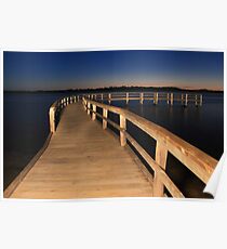 Lake Clifton Boardwalk At Dusk Poster
