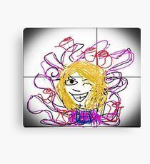 Pink and yellow...hello! Canvas Print