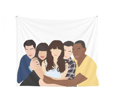 New girl Wall Tapestry