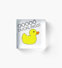 Ducklings! Quack quack! Acrylic Block