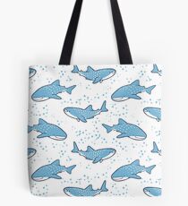 Starry Whale Sharks (Light version) Tote Bag