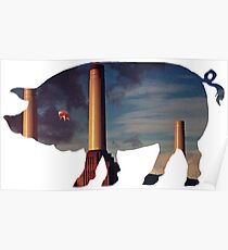 Póster Pink Floyd - Cerdo de animales