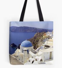 Santorini View Tote Bag