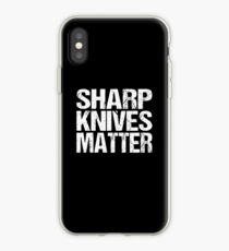 Culinary Sharp Knives Matter Vintage Cooking Chef iPhone Case