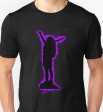 Silhouette climbing purple and black silhouette Unisex T-Shirt