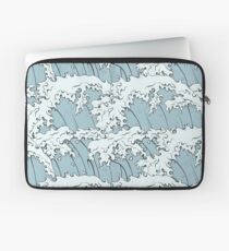 Funda para portátil Arte de las olas japonesas
