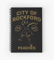 City of rockford peaches 1945 feminist baseball Spiral Notebook