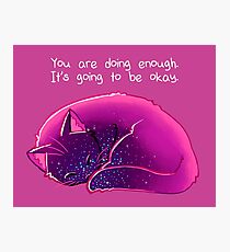 "You Are Doing Enough" Cat Photographic Print