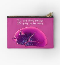 "You Are Doing Enough" Cat Studio Pouch