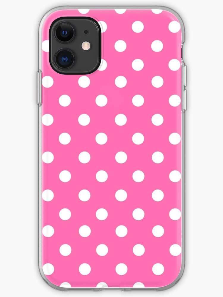 Baby Pink Polka Dot Pattern Iphone Case Cover By 0hmc Redbubble