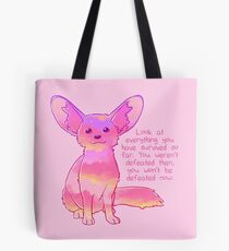 Bolsa de tela "No serás derrotado ahora" Fennec Fox