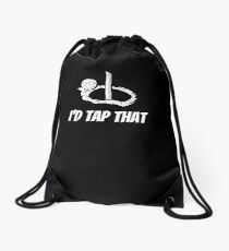 Cool I'd Tap That Dirty Golf Adult Humor Golfer Caddy Shirt Drawstring Bag