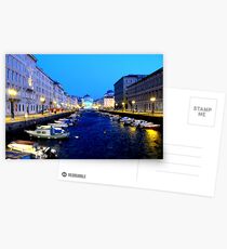Canale di Ponterosso, Tieste, Italy (Channel of Red Bridge) Postcards
