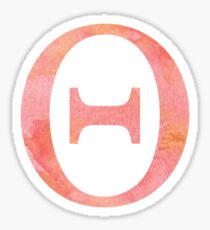 Peach Watercolor Θ Sticker