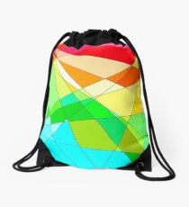 Modern church window Drawstring Bag