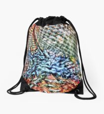 Abstract 7 Drawstring Bag