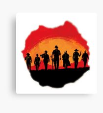 Red Dead Redemption Design Canvas Print