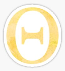 Yellow Watercolor Θ Sticker