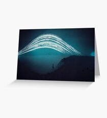 3 month exposure at Beachy head lighthouse UK Greeting Card