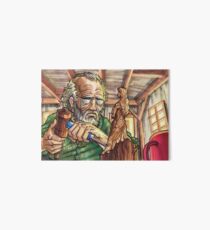 An Old Sculptor with a Chisel Art Board