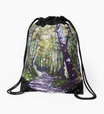 'Summer Woods (Moses Cone State Park, NC)' Drawstring Bag