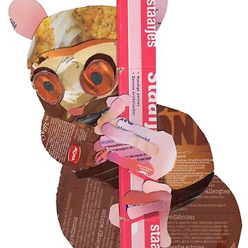 Artwork thumbnail, Tarsier clinging to a pencil by Packeredo
