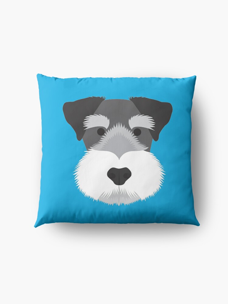 schnauzer plush pillow