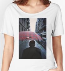 35mm C41 Analog Film Dunkelkammer Foto alter Mann in der Straße Loose Fit T-Shirt