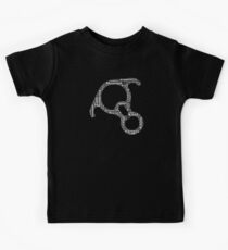 Rescue 8 Word Cloud Rappelling Rock Climber Hardware Kids Tee