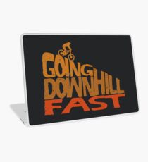 MTB, Cycling, Mountain Bike and Downhill T-shirt Laptop Skin