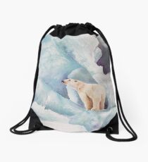 Life In The Arctic Circle Drawstring Bag