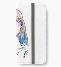 Blue face iPhone Wallet/Case/Skin