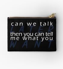 Talk Later Studio Pouch