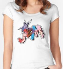 Jem and the Holograms - Logo - Group Color Women's Fitted Scoop T-Shirt